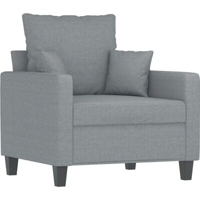 Sillón Maisonchic - Tela gris claro, 60cm - Muebles para sala Sillón Maisonchic - Tela gris claro, 60cm - Muebles para sala