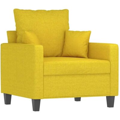 Maisonchic - Stoel met Licht Gele Stoffen - 60 cm - Modern Ontwerp Maisonchic - Stoel met Licht Gele Stoffen - 60 cm - Modern Ontwerp