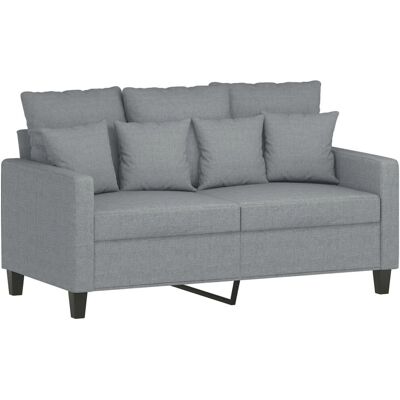 MAISONCHIC Sofa - 2-Sitzer Hellgrau Stoff - Sofa MAISONCHIC Sofa - 2-Sitzer Hellgrau Stoff - Sofa