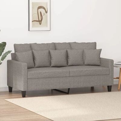 Maisonchic Sofá de 2 plazas Taupe - Tela, Diseño Moderno Maisonchic Sofá de 2 plazas Taupe - Tela, Diseño Moderno