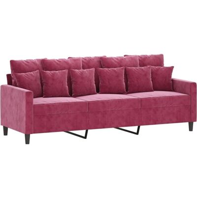 Vidaxl Samt 3-Sitzer Sofa - Wohnezimmer Möbel Vidaxl Samt 3-Sitzer Sofa - Wohnezimmer Möbel