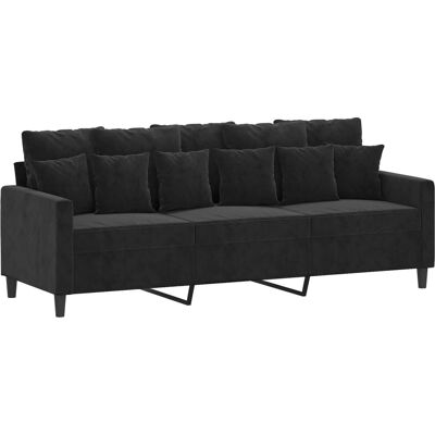 vidaXL Zachte fluwelen 3-zitsbank - Sofa vidaXL Zachte fluwelen 3-zitsbank - Sofa