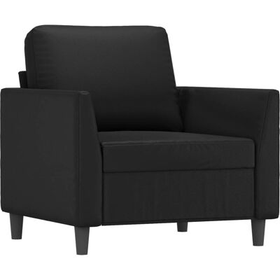 vidaXL Stol Sort - Holdbart Kunstlæder Moderne Design vidaXL Stol Sort - Holdbart Kunstlæder Moderne Design