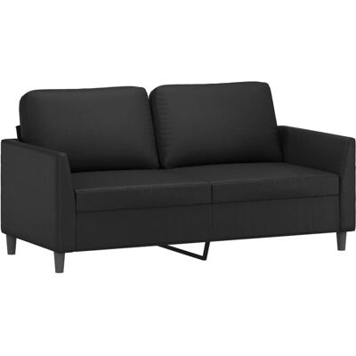 Maisonchic 2-Personers Sort Kunstlædersofa - Sofa Maisonchic 2-Personers Sort Kunstlædersofa - Sofa