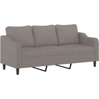 vidaXL 3-Sitzer Stoffsofa - Taupe - Sofa vidaXL 3-Sitzer Stoffsofa - Taupe - Sofa