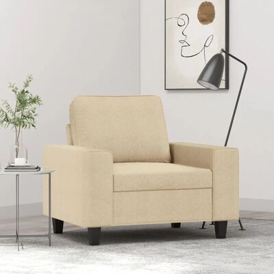 vidaXL Fauteuil - Crème - 60 cm - Tissu Durable - Publicité vidaXL Fauteuil - Crème - 60 cm - Tissu Durable - Publicité