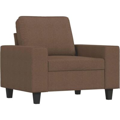 vidaXL Braune Sessel - 60 cm - Langlebiger Stoff vidaXL Braune Sessel - 60 cm - Langlebiger Stoff