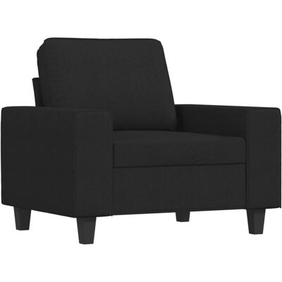 MAISONCHIC Sort Stol - Armchair - Sort - Holdbart stof MAISONCHIC Sort Stol - Armchair - Sort - Holdbart stof