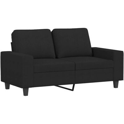 vidaXL 2-personers sofa - Sort stofmøbel vidaXL 2-personers sofa - Sort stofmøbel