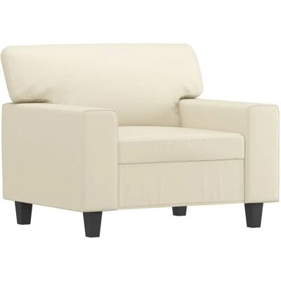 VidaXL Lænestol - Kunstlæder Creme 60cm - Lænestol VidaXL Lænestol - Kunstlæder Creme 60cm - Lænestol