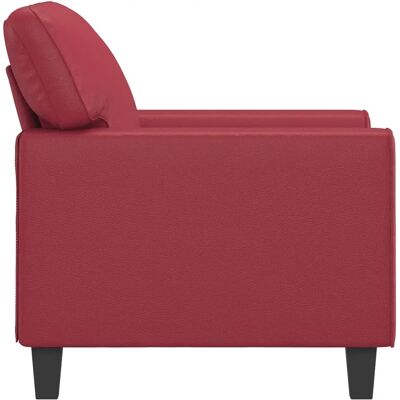 Vidaxl - Sillón de cuero sintético vino tinto - Armchair Vidaxl - Sillón de cuero sintético vino tinto - Armchair