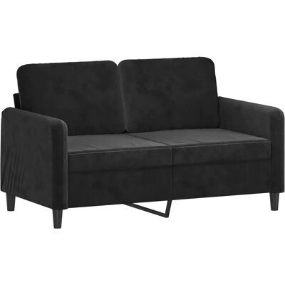 vidaXL Sofa - Samt Schwarz 120cm - Sofa vidaXL Sofa - Samt Schwarz 120cm - Sofa