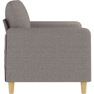 vidaXL 2-Sitzer Stoffsofa Grau Taupe 120cm vidaXL 2-Sitzer Stoffsofa Grau Taupe 120cm