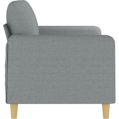 vidaXL 2-Sitzer Hellgrau Stoffsofa - Sofa vidaXL 2-Sitzer Hellgrau Stoffsofa - Sofa