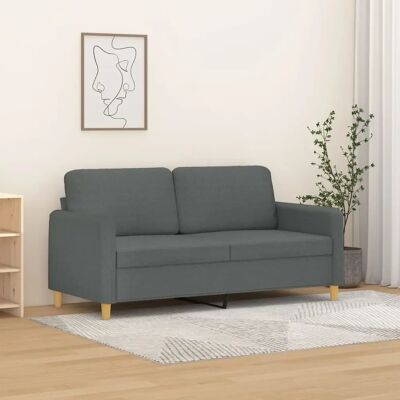 vidaXL 2-Sitzer Sofa Dunkelgrau - Sofa vidaXL 2-Sitzer Sofa Dunkelgrau - Sofa