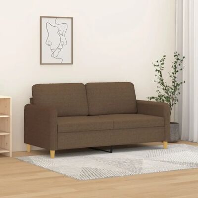 Canapé 2 Places Maison du'Monde Tissu Marron 140cm - Canapé - Publicité Canapé 2 Places Maison du'Monde Tissu Marron 140cm - Canapé - Publicité