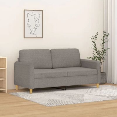 vidaXL Sofa - Taupe 2-Sitzer Stoff vidaXL Sofa - Taupe 2-Sitzer Stoff