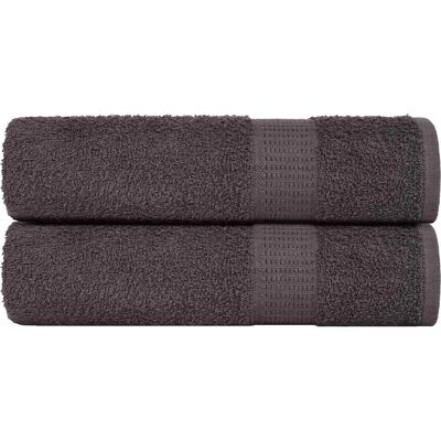 vidaXL Handtücher 2 Stk. anthrazit 50x100 cm - Hand Towels vidaXL Handtücher 2 Stk. anthrazit 50x100 cm - Hand Towels