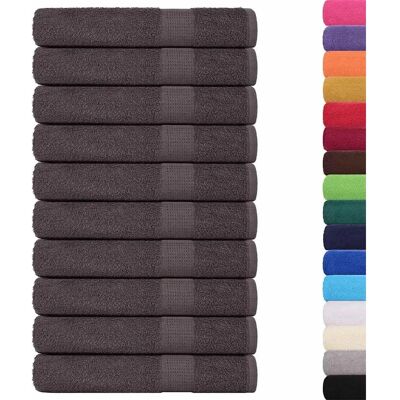 vidaXL Saunatücher - 25 Stk. Anthrazit - 80x200 cm - 360 gsm - Baumwolle vidaXL Saunatücher - 25 Stk. Anthrazit - 80x200 cm - 360 gsm - Baumwolle