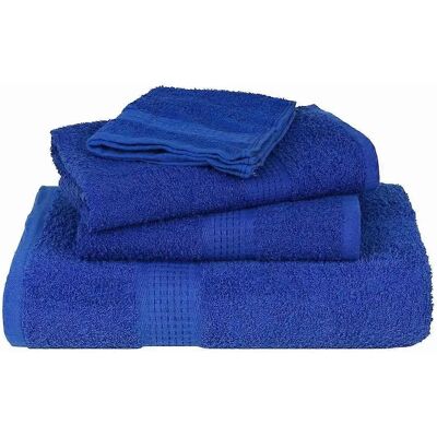vidaXL Baumwoll Seiftücher 2 Stk. Blau - Handtuch vidaXL Baumwoll Seiftücher 2 Stk. Blau - Handtuch