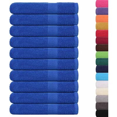 vidaXL Handtücher 10 Stk. Blau 100x200 cm 360 g/m² 100% Baumwolle - Handtücher vidaXL Handtücher 10 Stk. Blau 100x200 cm 360 g/m² 100% Baumwolle - Handtücher