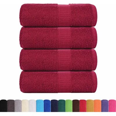 vidaXL Soap Towels 4 pcs Burgundy Red 30x30 cm - Soap Towels vidaXL Soap Towels 4 pcs Burgundy Red 30x30 cm - Soap Towels