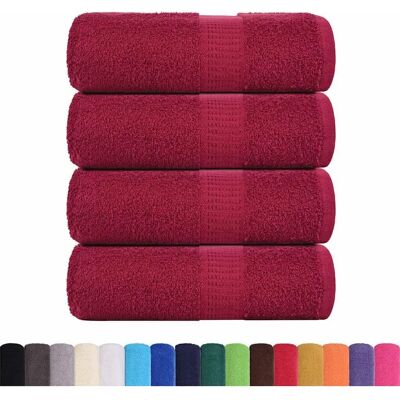 vidaXL Vieraskylpypyyhkeet 4 kpl Bordeaux 30x50 cm - Guest Towels vidaXL Vieraskylpypyyhkeet 4 kpl Bordeaux 30x50 cm - Guest Towels