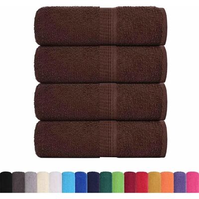 vidaXL Toallas de invité 4 pcs 30x50 cm 360 gsm 100% coton - Serviettes invité vidaXL Toallas de invité 4 pcs 30x50 cm 360 gsm 100% coton - Serviettes invité