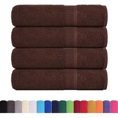 vidaXL Duschhandtücher 4 Stück Braun 70x140 cm - Duschtücher vidaXL Duschhandtücher 4 Stück Braun 70x140 cm - Duschtücher
