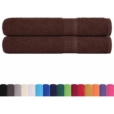 vidaXL Håndklæder 2 stk. Brune 100x200 cm - Håndklæder vidaXL Håndklæder 2 stk. Brune 100x200 cm - Håndklæder