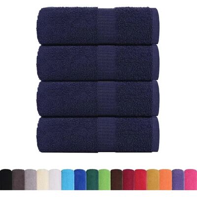 vidaXL Baumwoll Seifentücher 4 St. Marineblau - Seiftücher vidaXL Baumwoll Seifentücher 4 St. Marineblau - Seiftücher