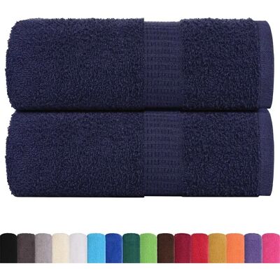 vidaXL Gästehandtücher Marineblau 30x50 cm - Handtücher vidaXL Gästehandtücher Marineblau 30x50 cm - Handtücher