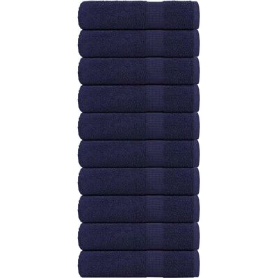 vidaXL Toallas de ducha azul marino 70x140cm - 10 piezas vidaXL Toallas de ducha azul marino 70x140cm - 10 piezas