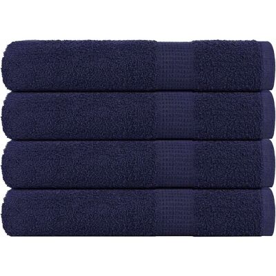vidaXL Navy Blue Sauna Towels 4 pcs - Sauna Towels vidaXL Navy Blue Sauna Towels 4 pcs - Sauna Towels