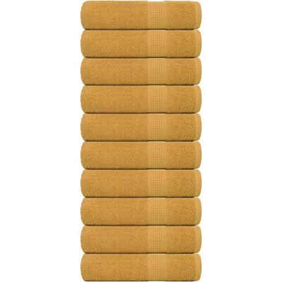 vidaXL Badehåndklæder 10 stk. Guld 100x150 cm - Bath Towels vidaXL Badehåndklæder 10 stk. Guld 100x150 cm - Bath Towels