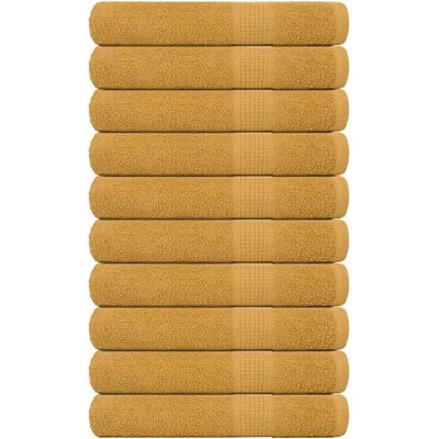 vidaXL 80x200 cm Gold Sauna Towels - Hygienisch, Saugfähig, 100% Baumwolle vidaXL 80x200 cm Gold Sauna Towels - Hygienisch, Saugfähig, 100% Baumwolle
