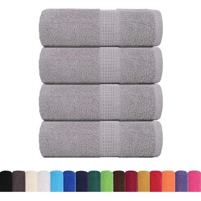 vidaXL Gästetücher 4 stk. Grau 30x50 cm - Gästetücher vidaXL Gästetücher 4 stk. Grau 30x50 cm - Gästetücher