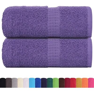 vidaXL Gästetücher - 2 St. Lila 30x50 cm - 360 g/m² - Baumwolle vidaXL Gästetücher - 2 St. Lila 30x50 cm - 360 g/m² - Baumwolle