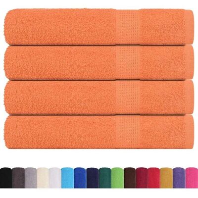 vidaXL Handtücher 4 Stück Orange 100x200 cm 360 g/m² - Handtücher vidaXL Handtücher 4 Stück Orange 100x200 cm 360 g/m² - Handtücher
