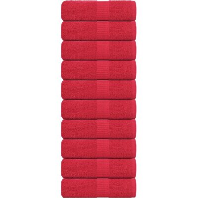 vidaXL Seiftücher 10 Stk. Rot - Handtücher vidaXL Seiftücher 10 Stk. Rot - Handtücher