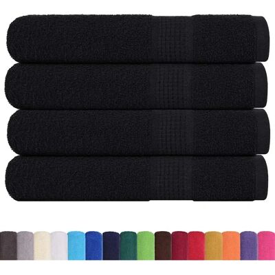 vidaXL Gästetücher 2 Stk. 360 G/M² 100% Baumwolle Schwarz vidaXL Gästetücher 2 Stk. 360 G/M² 100% Baumwolle Schwarz