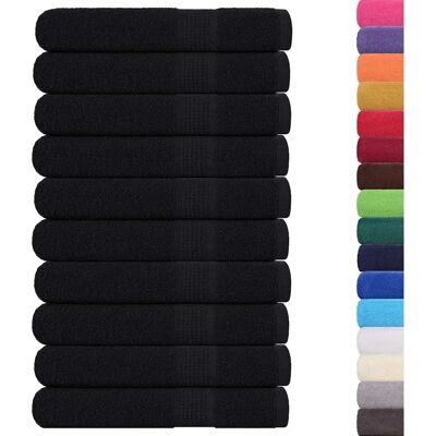 vidaXL Schwarze 80x200cm Saunatücher - Hygienisch, Saugfähig, 100% Baumwolle vidaXL Schwarze 80x200cm Saunatücher - Hygienisch, Saugfähig, 100% Baumwolle