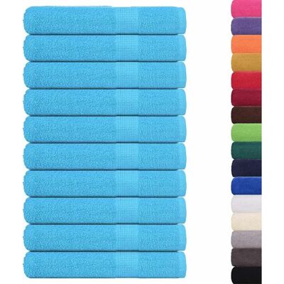 vidaXL Handtücher 10 St. Türkis 100x200 cm - Handtücher vidaXL Handtücher 10 St. Türkis 100x200 cm - Handtücher