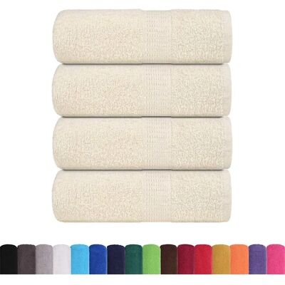 vidaXL Katoenen crème Handdoeken - Handdoeken vidaXL Katoenen crème Handdoeken - Handdoeken