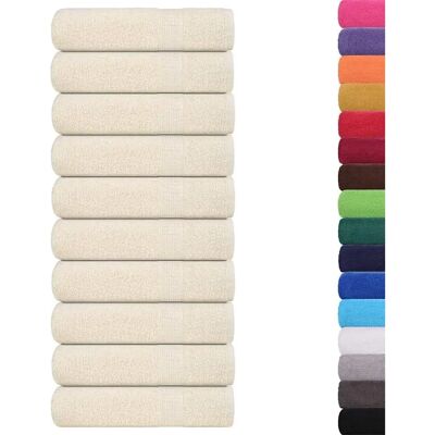 vidaXL Badtücher 10 Stk. Creme - Handtücher vidaXL Badtücher 10 Stk. Creme - Handtücher