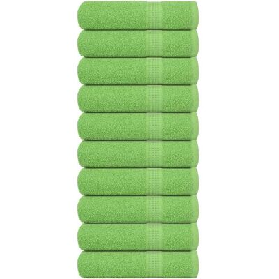 vidaXL Badetücher - 10 Stück, Apfelgrün, 100x150 cm - Baumwolle vidaXL Badetücher - 10 Stück, Apfelgrün, 100x150 cm - Baumwolle