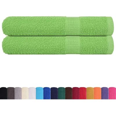vidaXL Pyyhkeet 2 kpl omenankeltainen 100x200 cm - Pyyhkeet vidaXL Pyyhkeet 2 kpl omenankeltainen 100x200 cm - Pyyhkeet