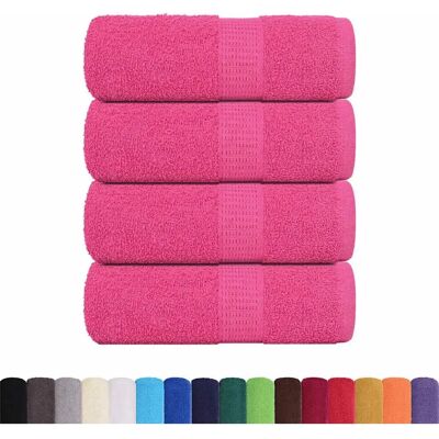 vidaXL Gästetücher 4 Stück Rosa - Gästetücher vidaXL Gästetücher 4 Stück Rosa - Gästetücher