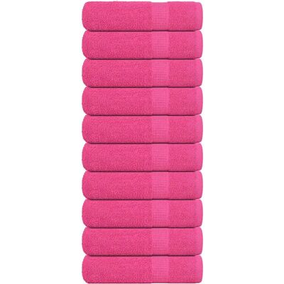 vidaXL Rose 70x140cm Baumwoll Duschtücher - 10 Stk vidaXL Rose 70x140cm Baumwoll Duschtücher - 10 Stk