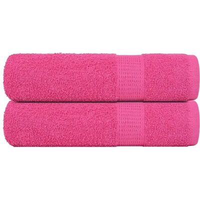 vidaXL Pink Badetücher 2 Stk. 100x150cm - Badetücher vidaXL Pink Badetücher 2 Stk. 100x150cm - Badetücher